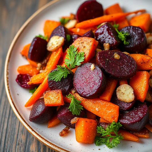 Roasted Beet and Carrot Salad