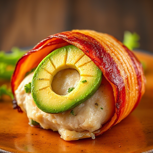 Avocado and Bacon Wrapped Chicken