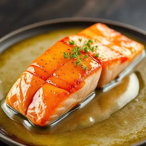 Rich Garlic Butter Glaze Salmon